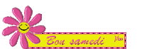 Gif animé Bon samedi fleur